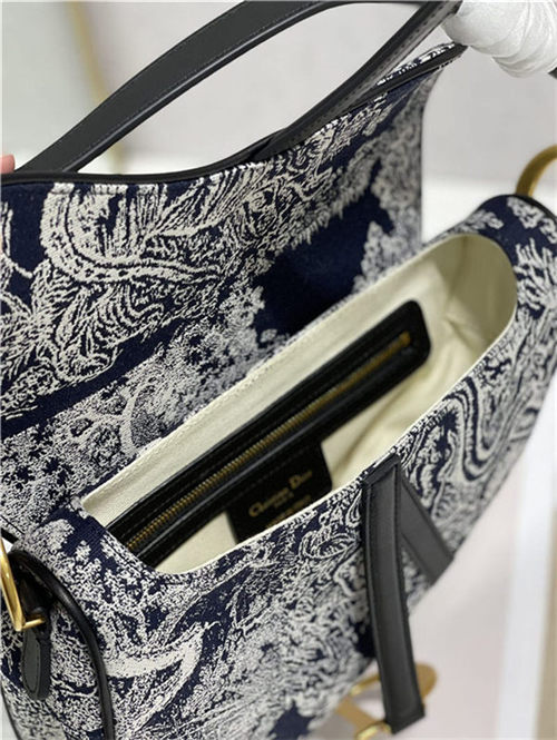 SADDLE BAG Toile de Jouy Reverse Jacquard High