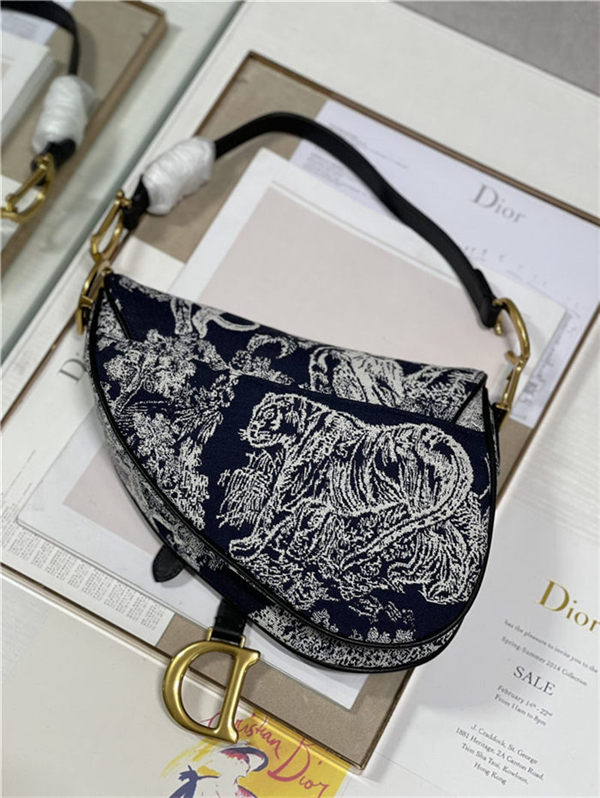 SADDLE BAG Toile de Jouy Reverse Jacquard High