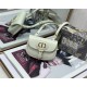 MICRO Dior BOBBY BAG Box Calfskin White High