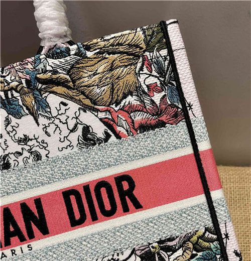 MEDIUM Dior BOOK TOTE Embroidery High