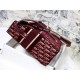 MEDIUM DiorCAMP BAG Dior Oblique Embroidery Velvet Burgundy High