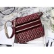 MEDIUM DiorCAMP BAG Dior Oblique Embroidery Velvet Burgundy High