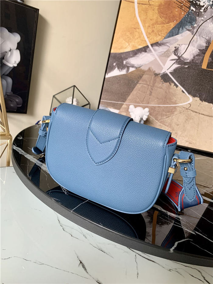 LV PONT 9 SOFT PM Bag Grained calfskin Blue M58964 High