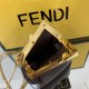 Nano Fendi First Charm Leather Coffee High