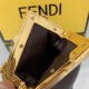 Nano Fendi First Charm Leather Coffee High