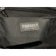 Chanel Large Backpack Chevrons Pattern Lambskin 91122 Silver-Metal Black High