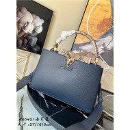 Louis Vuitton CAPUCINES BB Taurillon Navy M80421 High