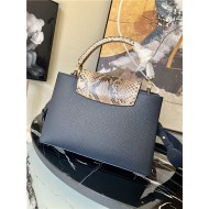 Louis Vuitton CAPUCINES BB Taurillon Navy M80421 High