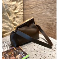 Fendi First Medium Leather Bag Coffee High