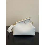 Fendi First Medium Leather Bag White High