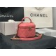 Chanel SMALL VANITY CASE Lambskin & Gold Metal AS2630 Pink High