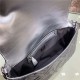 LARGE BAGUETTE leather bag Silver High