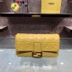 LARGE BAGUETTE leather bag Yellow High