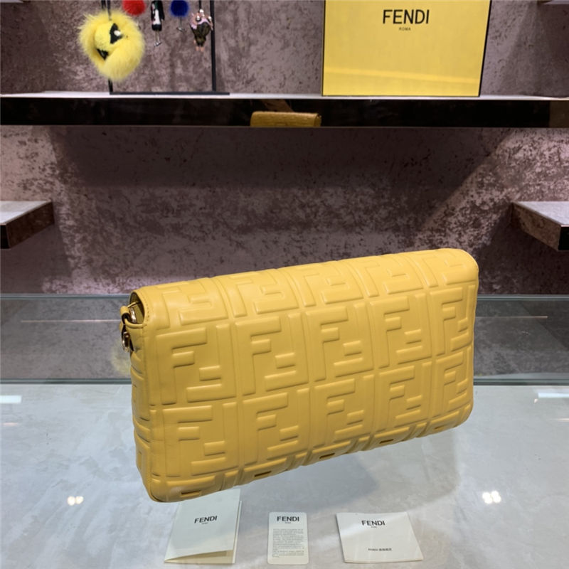 LARGE BAGUETTE leather bag Yellow High