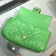 BAGUETTE leather bag Green High