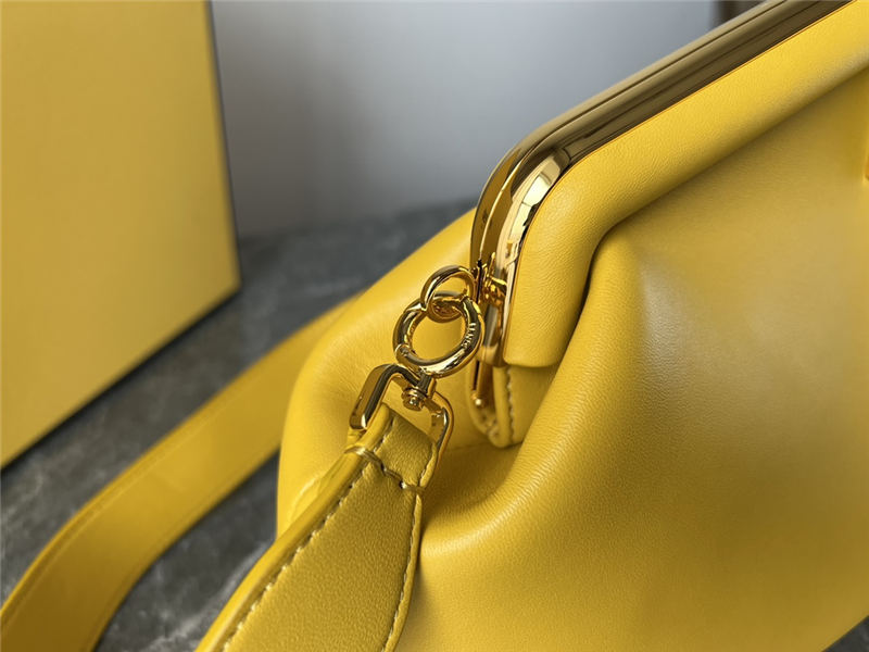 Fendi First Medium Leather Bag Yellow High