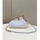 Fendi First Small Leather Bag with exotic details White High