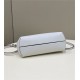 Fendi First Small Leather Bag with exotic details White High