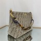 Fendi O’Lock Zipper tapestry fabric bag High