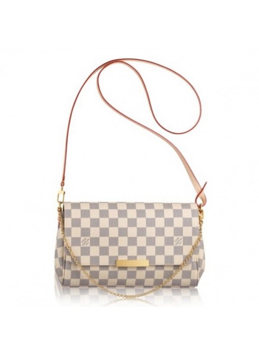 Louis Vuitton Favorite MM Bag Damier Azur N41275 High