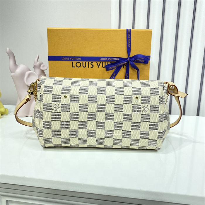 Louis Vuitton Favorite MM Bag Damier Azur N41275 High