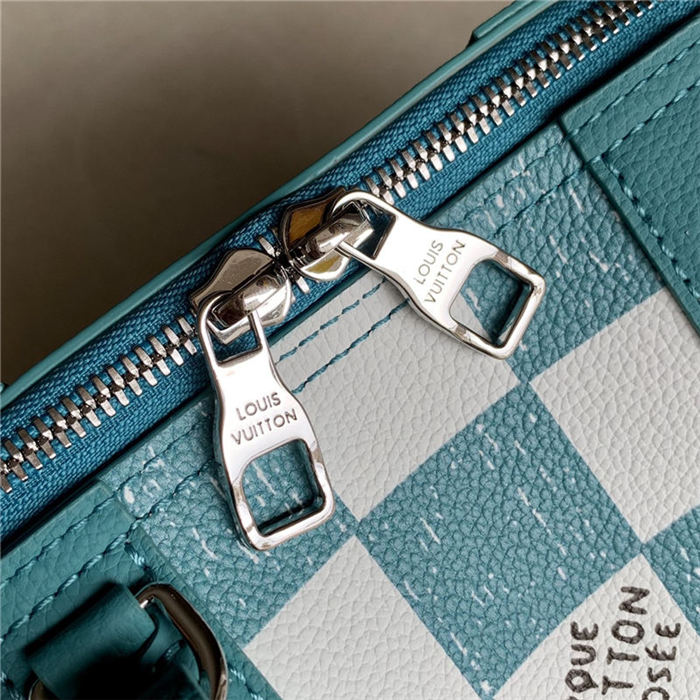 Louis Vuitton CITY KEEPALL Cowhide leather Teal N50076 High