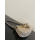 Fendi O’Lock Swing tapestry fabric pouch High