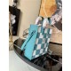 Louis Vuitton SAC PLAT XS Cowhide leather Teal N60495 High