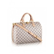 Louis Vuitton Speedy Bandoulière 30 Bag Damier Azur N41373 High