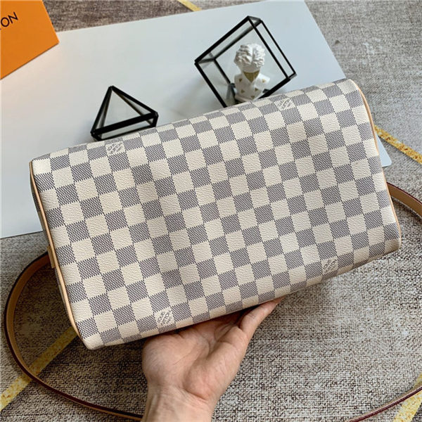 Louis Vuitton Speedy Bandoulière 30 Bag Damier Azur N41373 High