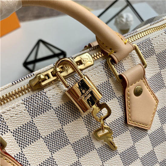 Louis Vuitton Speedy Bandoulière 30 Bag Damier Azur N41373 High