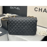 Chanel Flap Bag 57276 Lambskin Black High