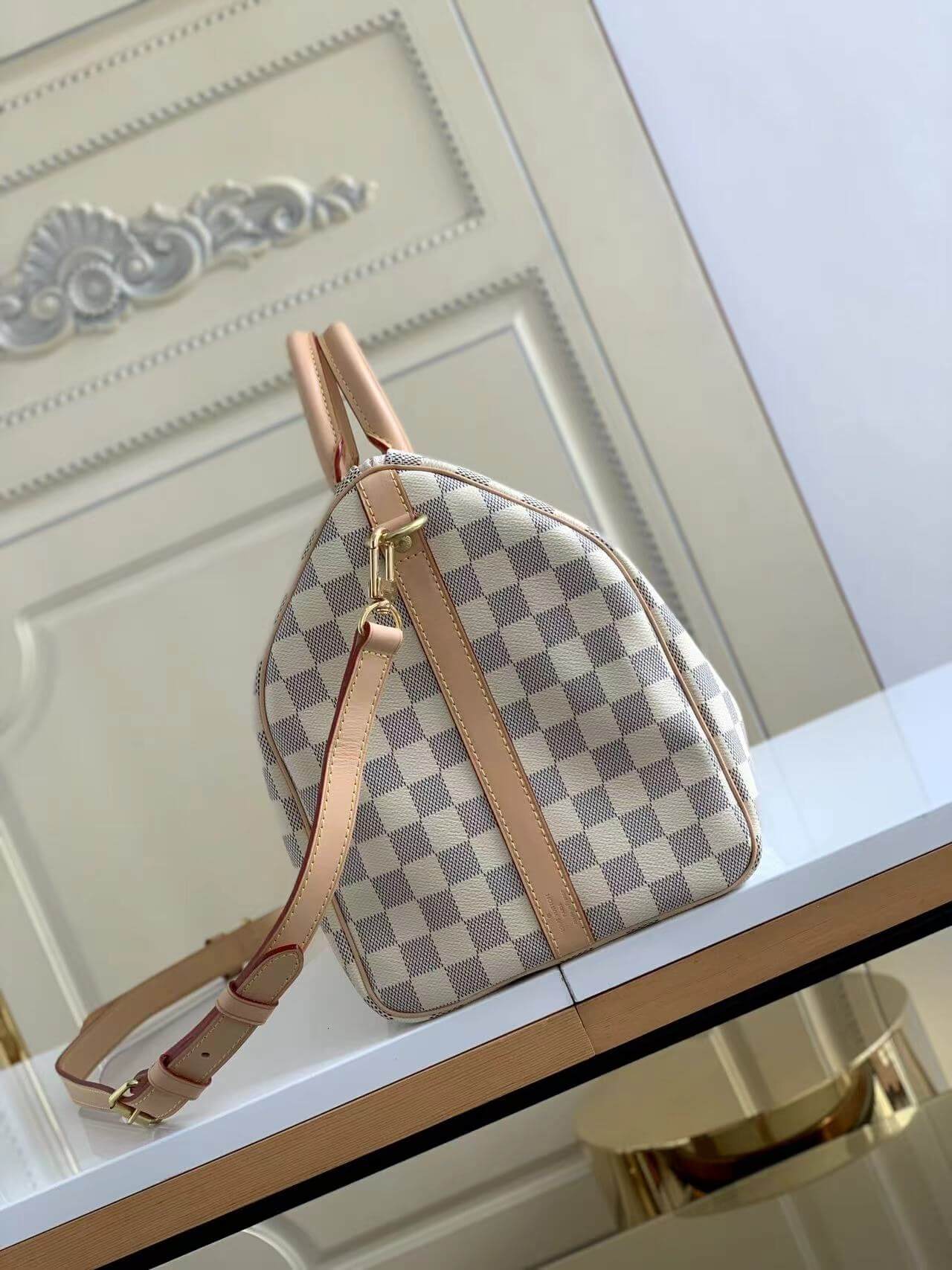 Louis Vuitton Speedy Bandoulière 35 Bag Damier Azur High