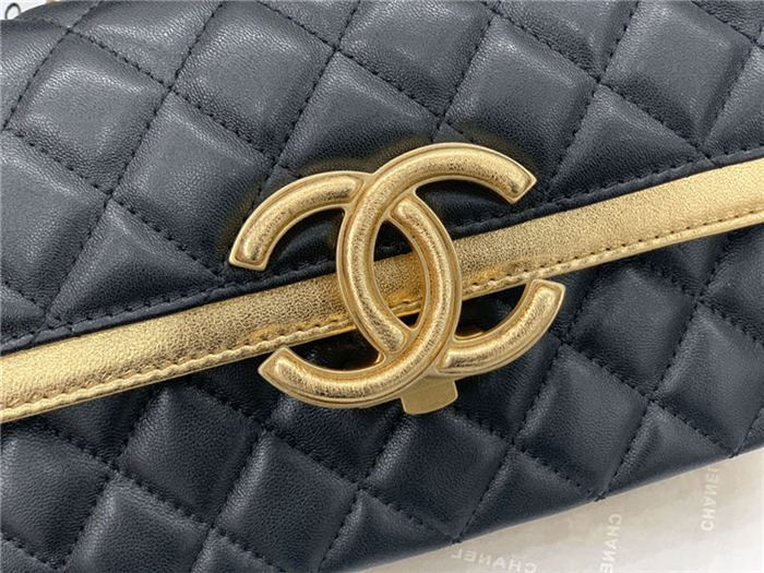 Chanel Small Flap Bag 57275 Lambskin Gold High