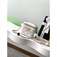 Chanel clutch with Chain AP3230 Lambskin Gold Metal Enamel A