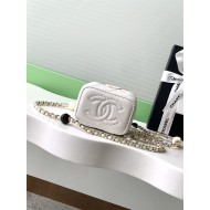 Chanel clutch with Chain AP3230 Lambskin Gold Metal Enamel A