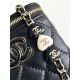 Chanel clutch with Chain AP3230 Lambskin Gold Metal Enamel A