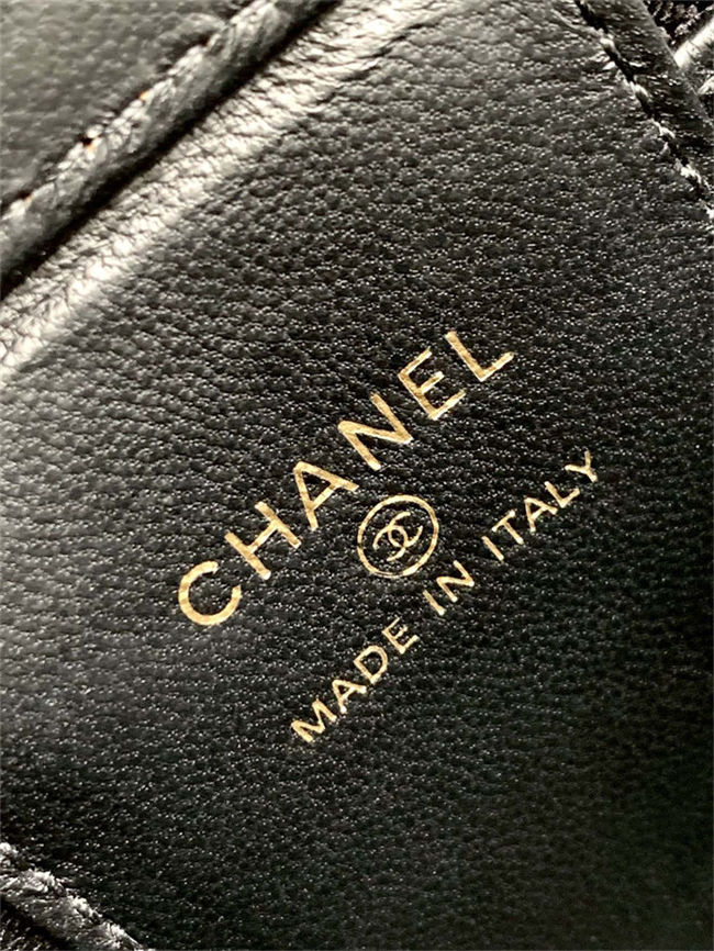 Chanel clutch with Chain AP3230 Lambskin Gold Metal Enamel A