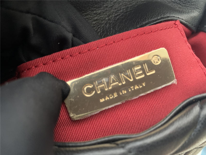 Chanel 19 Waist Bag AS1163 Lambskin Black High