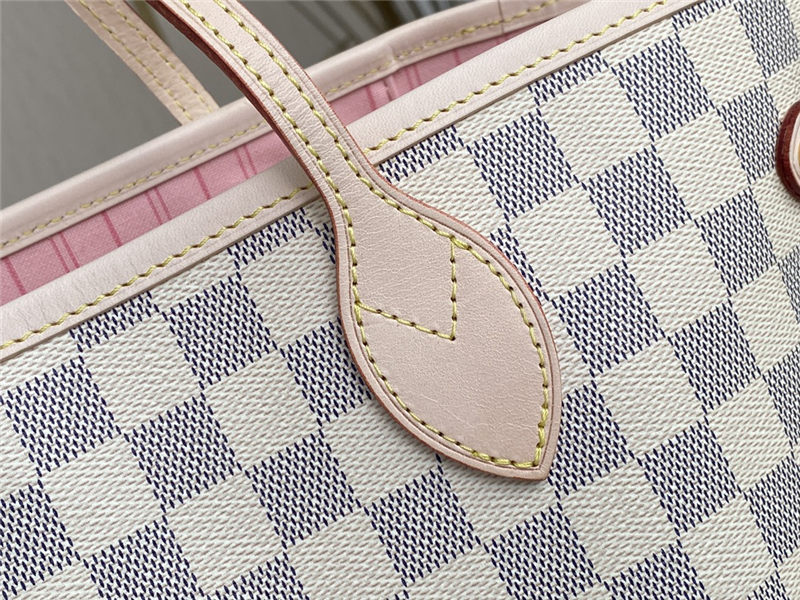 Louis Vuitton Neverfull MM Bag Damier Azur N41605 High