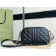 GG Marmont small shoulder bag New 447632 Black High