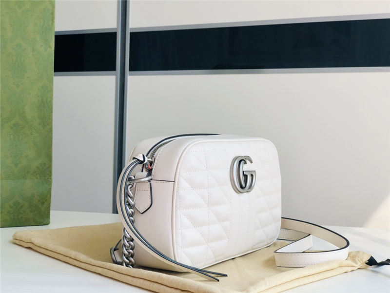 GG Marmont small shoulder bag New 447632 White High