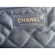 Chanel 22 MEDIUM HANDBAG Denim & Silver-Tone Metal AS3261 High