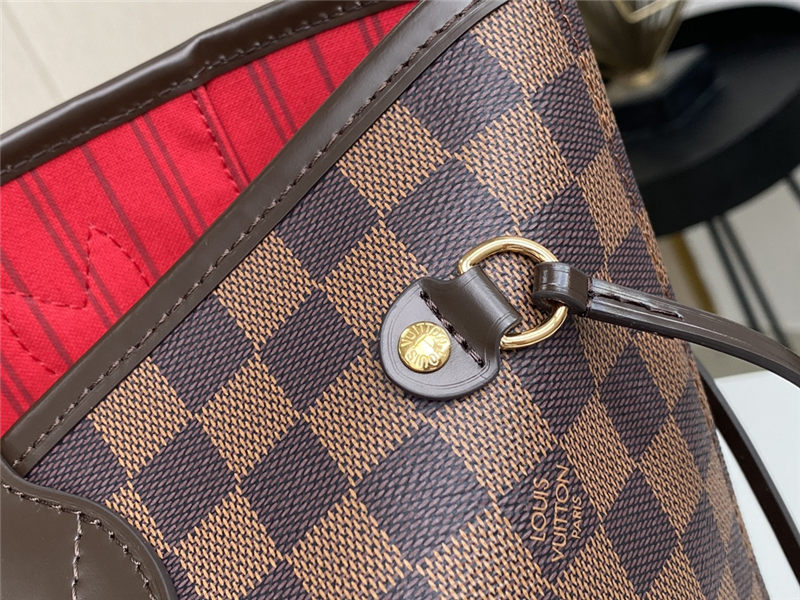 Louis Vuitton Neverfull MM Bag Damier Ebene N41358 High