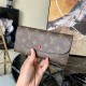 Louis Vuitton EMILIE Wallet Monogram Canvas Red High