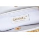 Chanel MINI FLAP Bag AS2684 Lambskin & Gold-Tone Metal White High