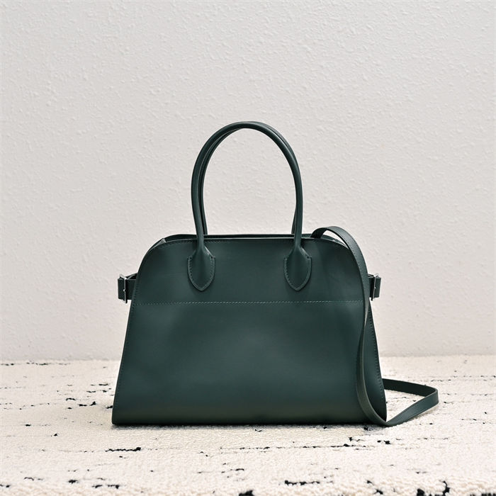 The Row Soft Margaux 12 Bag in Leather Olive High