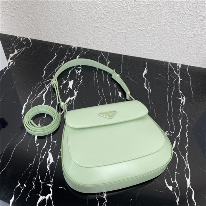 Prada Cleo brushed leather shoulder bag 1BD303 Green High