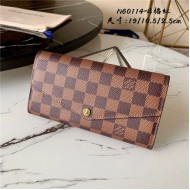 Louis Vuitton SARAH WALLET Damier Ebene Red High