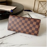 Louis Vuitton SARAH WALLET Damier Ebene Red High